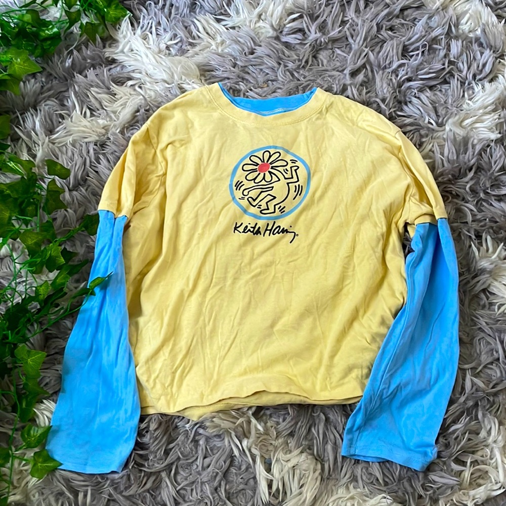 Keith Haring Vintage Oversized Style Long Sleeve